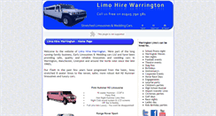 Desktop Screenshot of limohirewarrington.co.uk