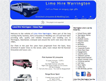 Tablet Screenshot of limohirewarrington.co.uk